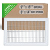 Handua HVAC Return Air Floor Grille | Vent Cover Grill for Floor - White | Heavy Duty Fixed Blades