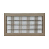8"x16" Heavy Duty Return Air Floor Grille | Walkable Brown | Out. Dim.: 9-3/4"W X 17-3/4"H