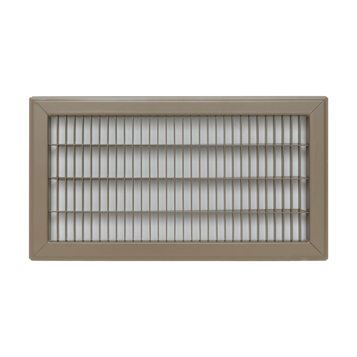 Fits 8x16 and 16x8 Duct Opening | Return Air Floor Grille by Handua | Walkable Vent Cover Grill for Floor | Brown | Heavy Duty Fixed Blades | Outer Dimensions: 9.75"W X 17.75"H