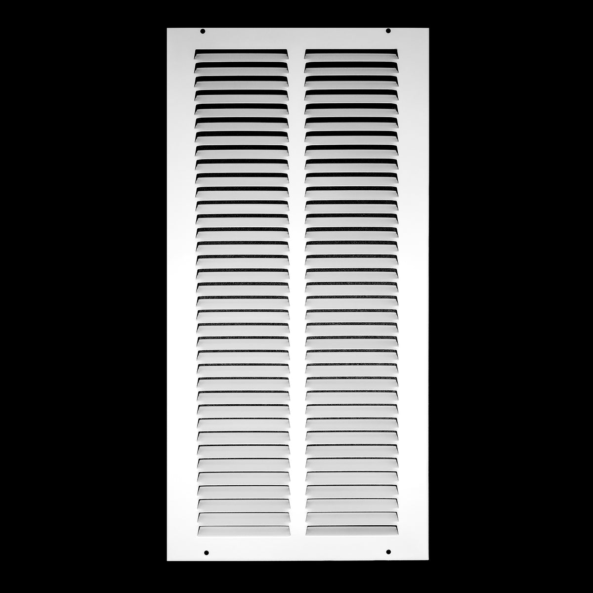 8" X 18" Duct Opening | Steel Return Air Grille for Sidewall and Ceiling | Outer Dimensions: 9.75"W X 19.75"H