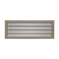 Fits 8x24 and 24x8 Duct Opening | Return Air Floor Grille by Handua | Walkable Vent Cover Grill for Floor | Brown | Heavy Duty Fixed Blades | Outer Dimensions: 9.75"W X 25.75"H