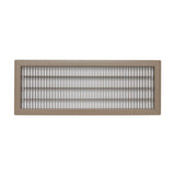 8"x24" Heavy Duty Return Air Floor Grille | Walkable Brown | Out. Dim.: 9-3/4"W X 25-3/4"H