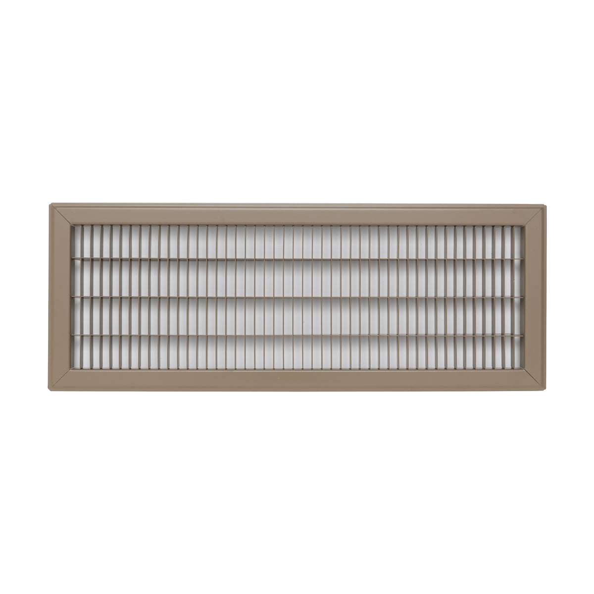 Fits 8x24 and 24x8 Duct Opening | Return Air Floor Grille by Handua | Walkable Vent Cover Grill for Floor | Brown | Heavy Duty Fixed Blades | Outer Dimensions: 9.75"W X 25.75"H