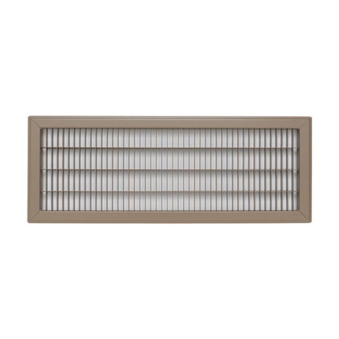 Fits 8x24 and 24x8 Duct Opening | Return Air Floor Grille by Handua | Walkable Vent Cover Grill for Floor | Brown | Heavy Duty Fixed Blades | Outer Dimensions: 9.75"W X 25.75"H