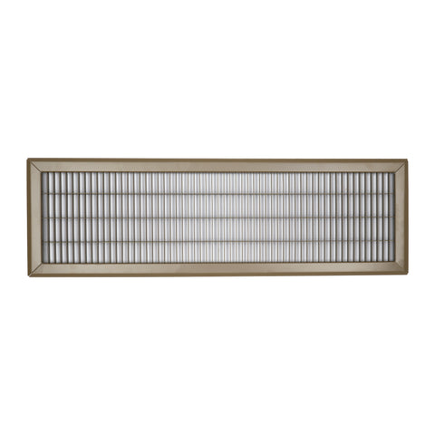 8"W x 30"H [Duct Opening] Return Air Floor Grille | Vent Cover Grill for Floor - Brown | Outer Dimensions: 9.75"W X 31.75"H