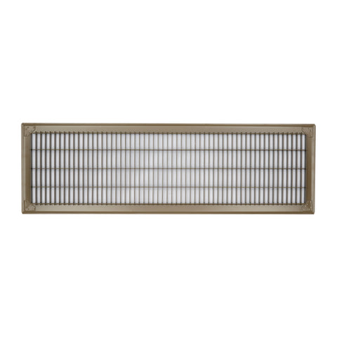 8"W x 30"H [Duct Opening] Return Air Floor Grille | Vent Cover Grill for Floor - Brown | Outer Dimensions: 9.75"W X 31.75"H