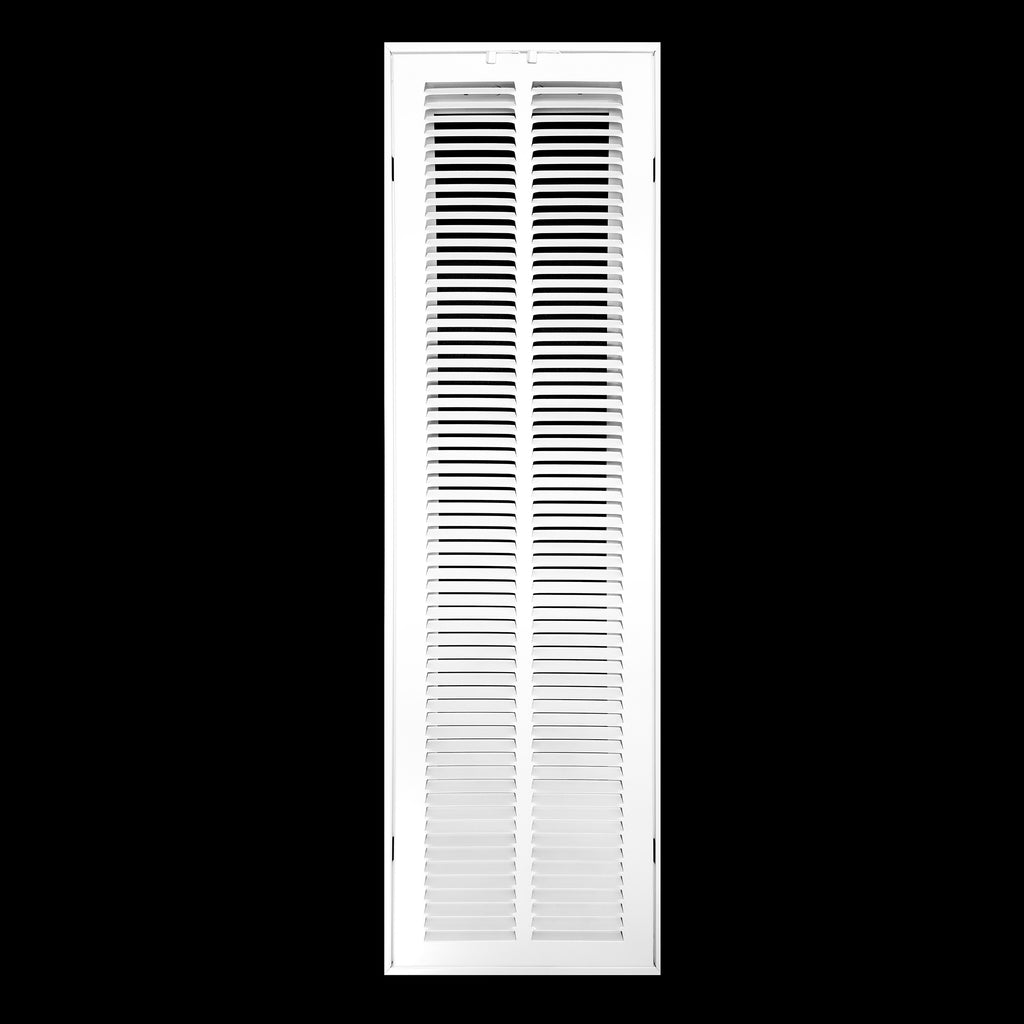 8"x32" Steel Return Air Filter Grille | Removable Door for 1" Filters | White HVAC Vent Cover | Out. Dim.: 10-5/8"W X 34-5/8"H