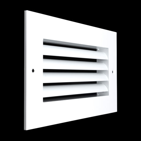 8"x4" Premium Aluminum Return Air Grille – Rust-Free HVAC Vent Cover for Wall & Ceiling | White | Out. Dim.: 9-13/16"W X 5-13/16"H