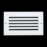 Fits 8x4 Duct Opening | Aluminum Return Air Grille by Handua | Vent Cover Grill for Sidewall and Ceiling | Rust Free | Durable Powder Coating | HVAC Cold Air Intake Grille | White