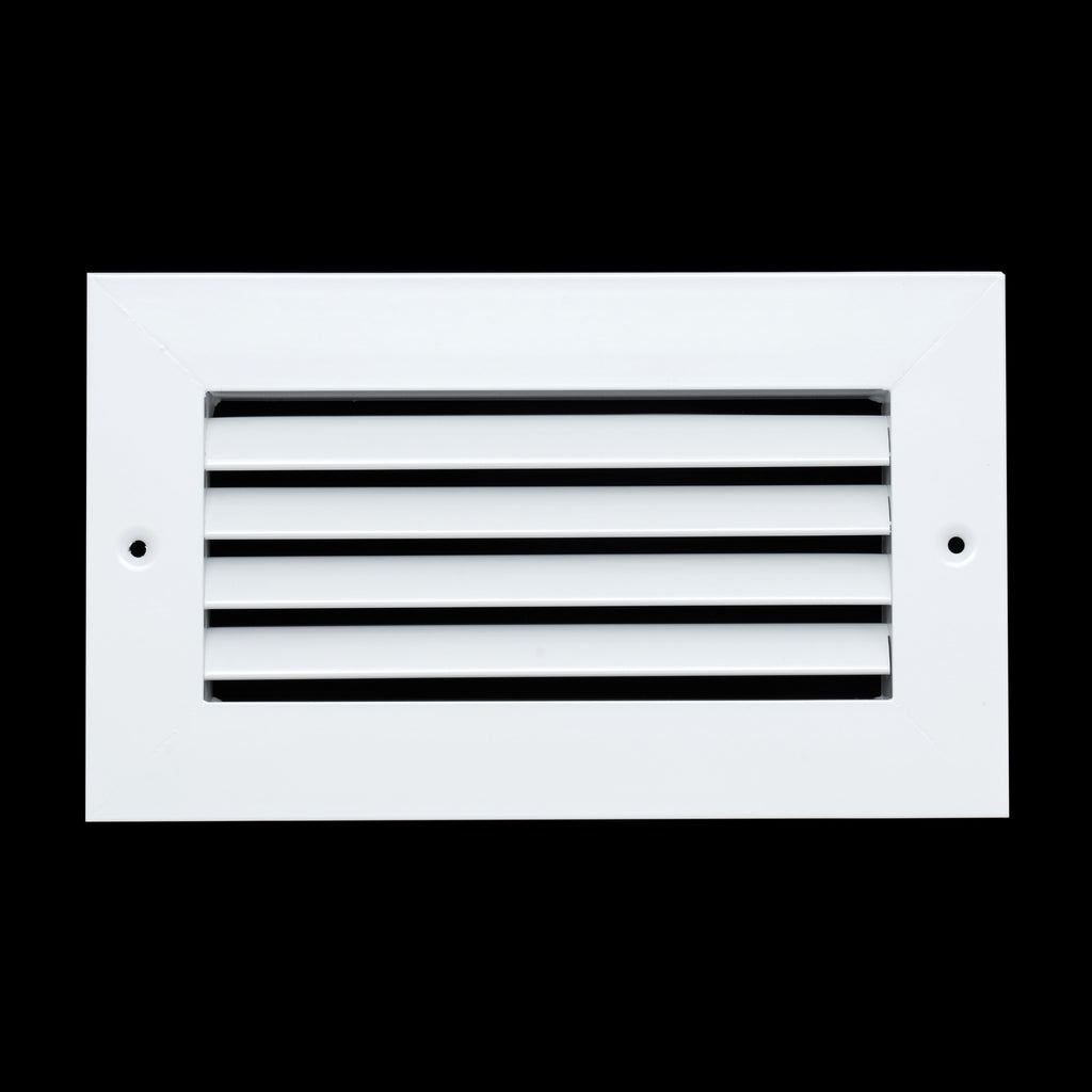 8"x4" Premium Aluminum Return Air Grille – Rust-Free HVAC Vent Cover for Wall & Ceiling | White | Out. Dim.: 9-13/16"W X 5-13/16"H