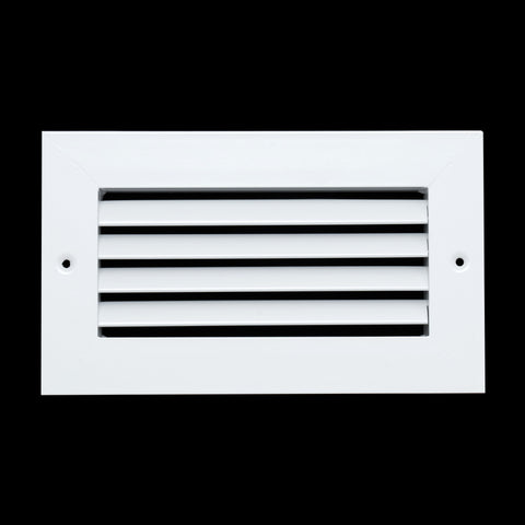 8"x4" Premium Aluminum Return Air Grille – Rust-Free HVAC Vent Cover for Wall & Ceiling | White | Out. Dim.: 9-13/16"W X 5-13/16"H
