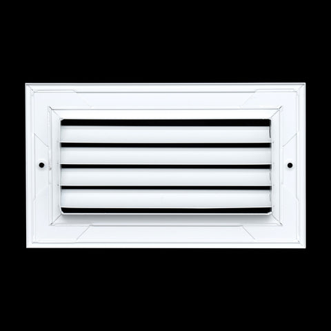 8"x4" Premium Aluminum Return Air Grille – Rust-Free HVAC Vent Cover for Wall & Ceiling | White | Out. Dim.: 9-13/16"W X 5-13/16"H