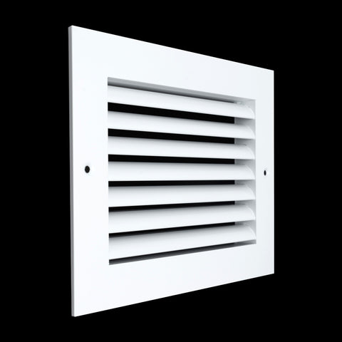 8"x6" Premium Aluminum Return Air Grille – Rust-Free HVAC Vent Cover for Wall & Ceiling | White | Out. Dim.: 9-13/16"W X 5-13/16"H