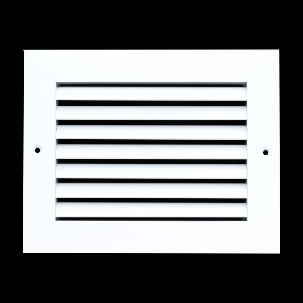8"x6" Premium Aluminum Return Air Grille – Rust-Free HVAC Vent Cover for Wall & Ceiling | White | Out. Dim.: 9-13/16"W X 5-13/16"H