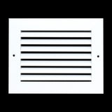 8"x6" Premium Aluminum Return Air Grille – Rust-Free HVAC Vent Cover for Wall & Ceiling | White | Out. Dim.: 9-13/16"W X 5-13/16"H
