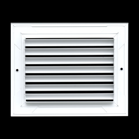 8"x6" Premium Aluminum Return Air Grille – Rust-Free HVAC Vent Cover for Wall & Ceiling | White | Out. Dim.: 9-13/16"W X 5-13/16"H