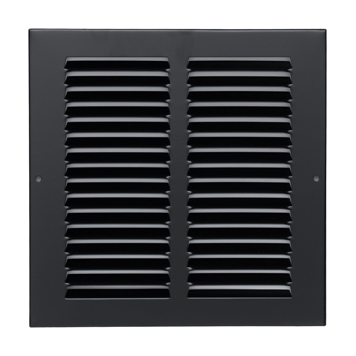 8"x8" Steel Return Air Grille – HVAC Cold Air Intake Vent Cover, Black | Out. Dim.: 9-3/4"W X 9-3/4"H