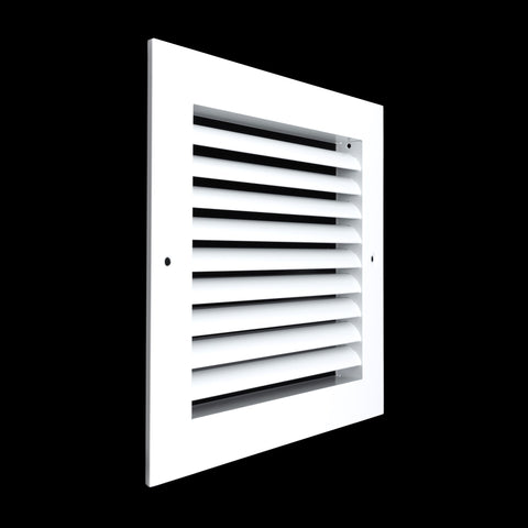 Fits 8x8 Duct Opening | Aluminum Return Air Grille by Handua | Vent Cover Grill for Sidewall and Ceiling | Rust Free | Durable Powder Coating | HVAC Cold Air Intake Grille | White