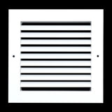 8"x8" Premium Aluminum Return Air Grille – Rust-Free HVAC Vent Cover for Wall & Ceiling | White | Out. Dim.: 9-13/16"W X 9-13/16"H