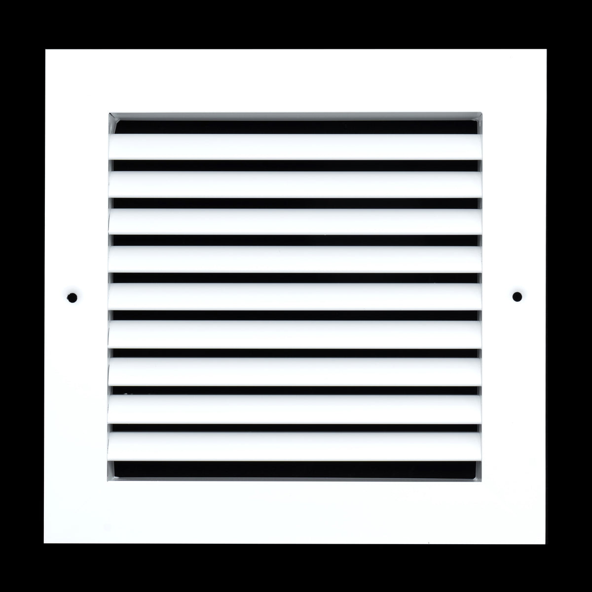 8"x8" Premium Aluminum Return Air Grille – Rust-Free HVAC Vent Cover for Wall & Ceiling | White | Out. Dim.: 9-13/16"W X 9-13/16"H