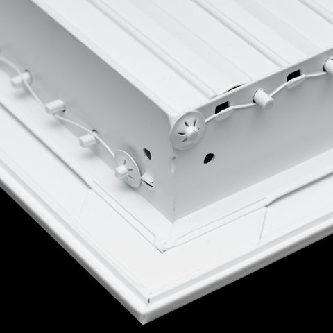 16x8 Modern Aluminum Air Vent Covers & HVAC Grilles | Wall & Ceiling | White | Outer Dimension: 17-3/4"W X 9-3/4"H