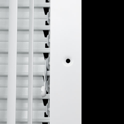 14x14 Modern Aluminum Air Vent Covers & HVAC Grilles | Wall & Ceiling | White | Outer Dimension: 15-3/4"W X 15-3/4"H