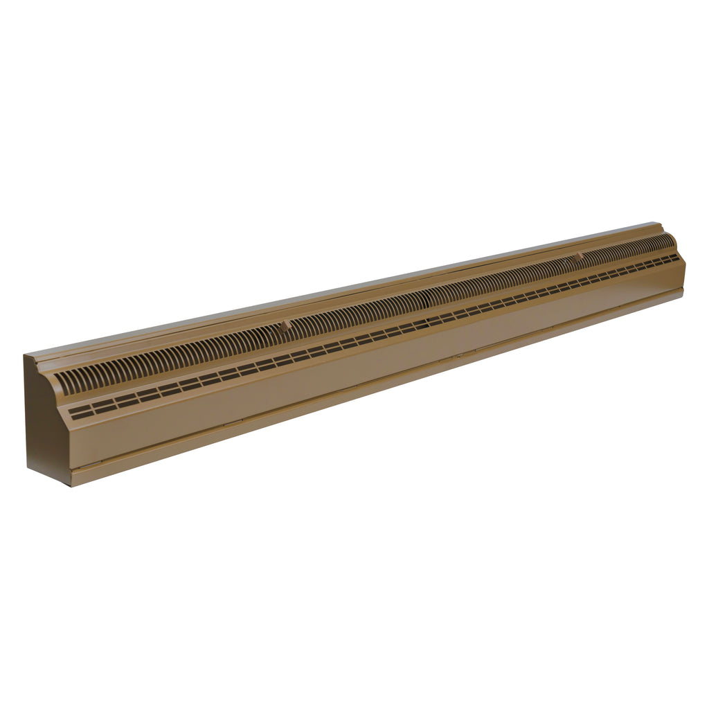 48-Inch Baseboard Air Register Grille | Vent Cover Grill | Adjustable Lever for Air Flow Control | Removable Faceplate | Brown