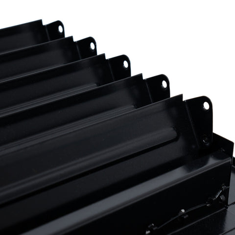 10x6 Steel Adjustable Air Vent Cover | Supply Register for Wall & Ceiling | Black | Outer Dimension: 11-3/4"W X 7-3/4"H