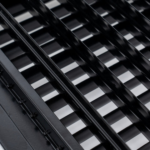 12x4 Steel Adjustable Air Vent Cover | Supply Register for Wall & Ceiling | Black | Outer Dimension: 13-3/4"W X 5-3/4"H