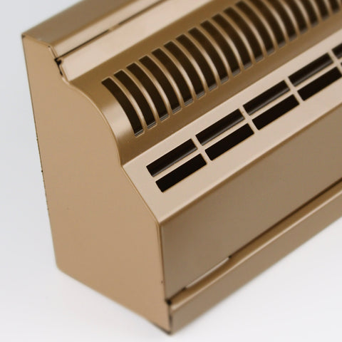 48-Inch Baseboard Air Register Grille | Vent Cover Grill | Adjustable Lever for Air Flow Control | Removable Faceplate | Brown