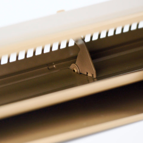 48-Inch Baseboard Air Register Grille | Vent Cover Grill | Adjustable Lever for Air Flow Control | Removable Faceplate | Brown