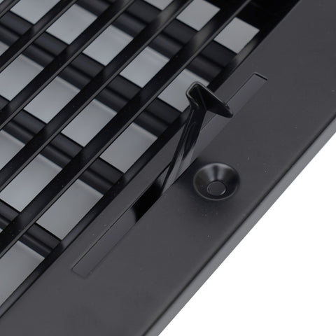 Fits 10x6 Duct Opening 1 WAY Steel Air Supply Diffuser by Handua | Register Vent Cover Grille for Sidewall and Ceiling | Black | Outer Dimensions: 11.75" X 7.75"