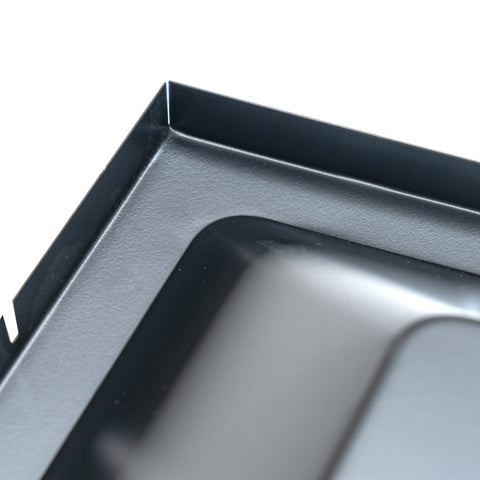 24x24 Steel T-Bar Drop Ceiling Air Diffuser | 8" Neck, 2-Cone Supply Vent | Black