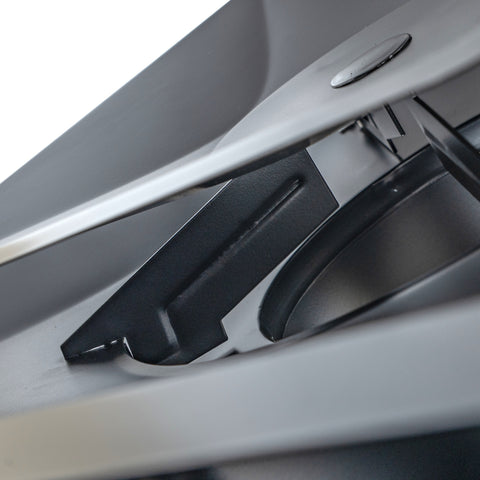 24x24 Steel T-Bar Drop Ceiling Air Diffuser | 8" Neck, 2-Cone Supply Vent | Black