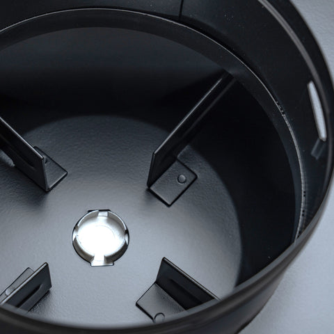 24x24 Steel T-Bar Drop Ceiling Air Diffuser | 6" Neck, 2-Cone Supply Vent | Black