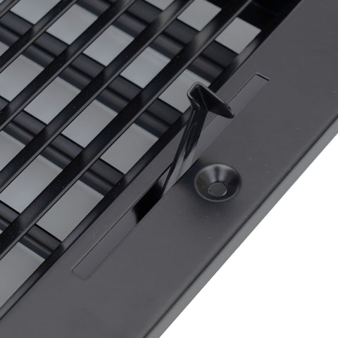 Fits 8x6 Duct Opening 3 WAY Steel Air Supply Diffuser by Handua | Register Vent Cover Grille for Sidewall and Ceiling | Black | Outer Dimensions: 9.75" X 7.75"