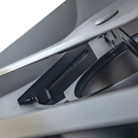24x24 Steel T-Bar Drop Ceiling Air Diffuser | 6" Neck, 3-Cone Supply Vent | Black