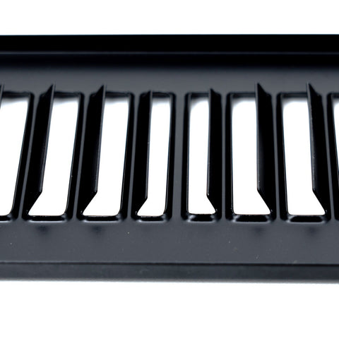Fits 4x14 Duct Opening | Toe Kick Vent Cover | Cabinet Toe Kick Space Register Grille | HVAC Toe Space Vent Cover | Outer Dimensions: 5 3/8" X 15 3/8" | Black
