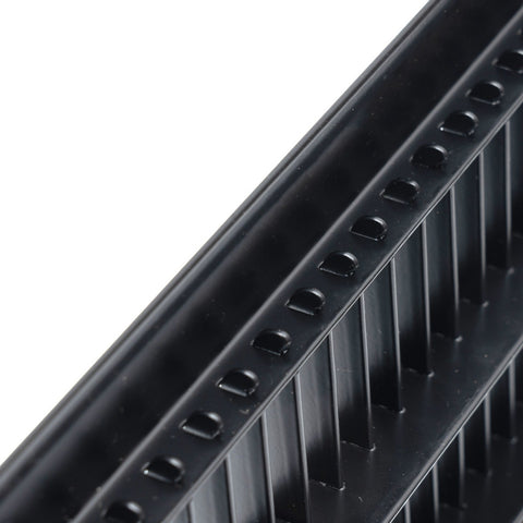 12"x14" Heavy Duty Return Air Floor Grille | Walkable Black | Out. Dim.: 13-3/4"W X 15-3/4"H