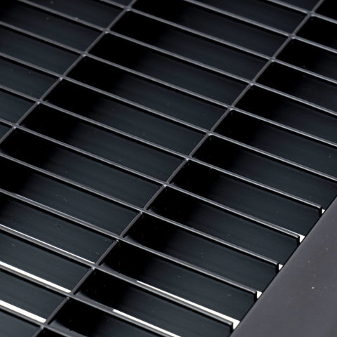 12"x14" Heavy Duty Return Air Floor Grille | Walkable Black | Out. Dim.: 13-3/4"W X 15-3/4"H