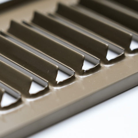 2" x 14" [Duct Opening Size] Toe Kick Register Grille | Vent Cover  | Outer Dimensions: 3.5" X 15.5" | Brown