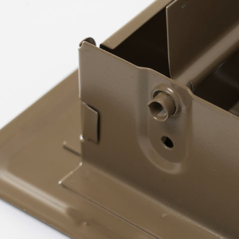 2" x 12"  [Duct Opening] Floor Register with Louvered Design | Heavy Duty Walkable Design with Damper | Floor Vent Grille | Easy to Adjust Air Supply lever | Brown | Outer Dimensions: 3.75" X 13.5"