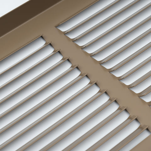 Fits 24x8 Duct Opening | Steel Baseboard Return Air Grille by Handua | Vent Cover Grill | 7/8" Margin Turnback [Depth] to Fit Baseboard | Black | Outer Dimensions: 25.75"W X 9.75 "H