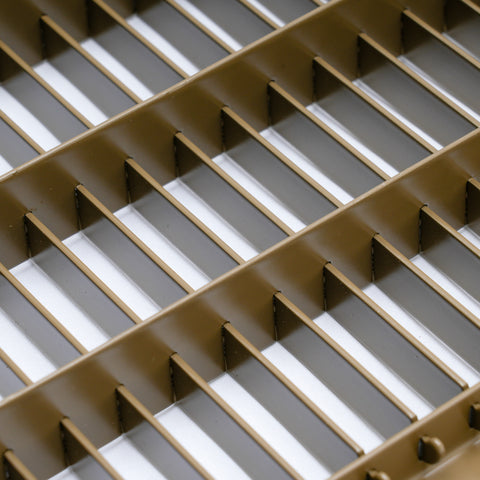 24"x36" Heavy Duty Return Air Floor Grille | Walkable Brown | Out. Dim.: 25-3/4"W X 37-3/4"H