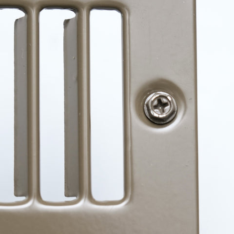 2" x 12" [Duct Opening Size] Toe Kick Register Grille | Vent Cover  | Outer Dimensions: 3.5" X 13.5" | Brown