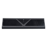 18" Corner Baseboard Register | Black