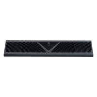 Fits 24" Baseboard Space | Corner Baseboard Register by Handua | Round Type Air Flow Design | 24" External Length Register Vent Cover Grill | Adjustable Lever for Air Flow Control | Black