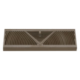 15" Corner Baseboard Register | Brown