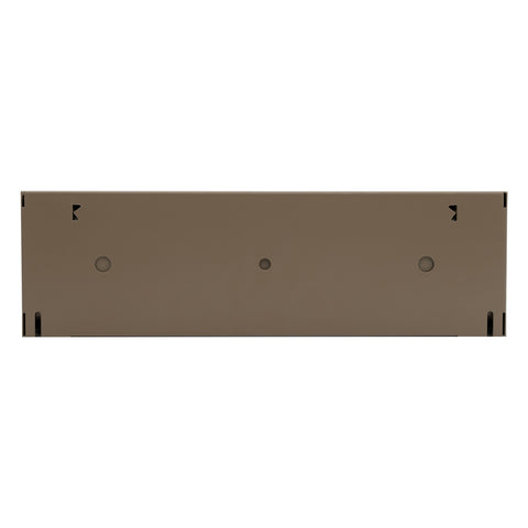 15" Brown Steel Corner Baseboard Register, Round Airflow Adjustable Vent Cover