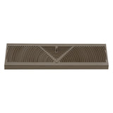 18" Corner Baseboard Register | Brown